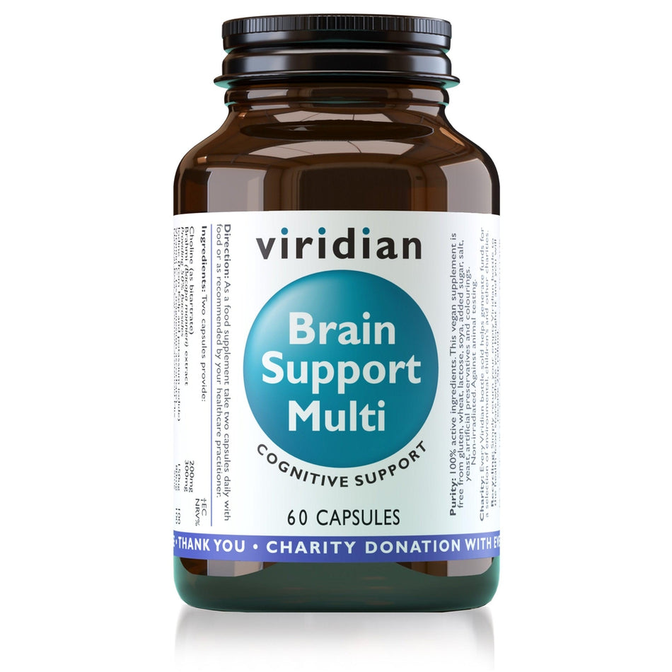 Viridian Brain Support Multi 60 Veg Caps- Lillys Pharmacy and Health Store
