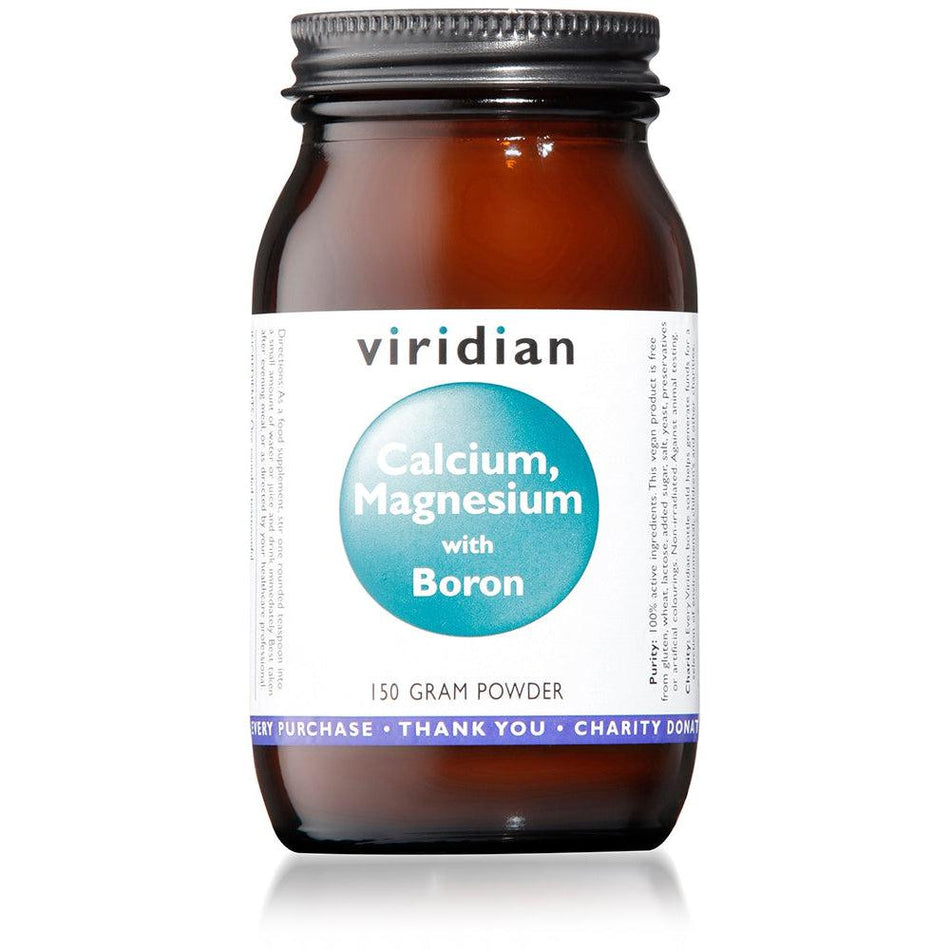Viridian Calcium Magnesium with Boron Powder 150g- Lillys Pharmacy and Health Store