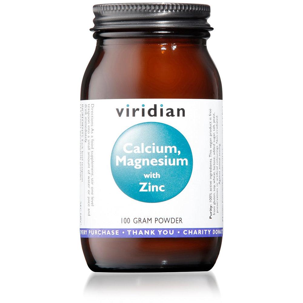 Viridian Calcium Magnesium with Zinc Powder 100g- Lillys Pharmacy and Health Store