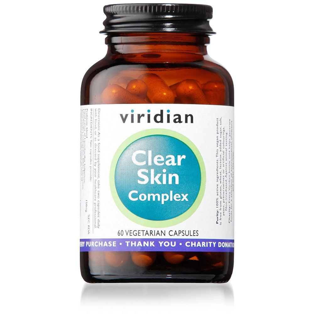 Viridian Clear Skin Complex 60 Veg Caps- Lillys Pharmacy and Health Store
