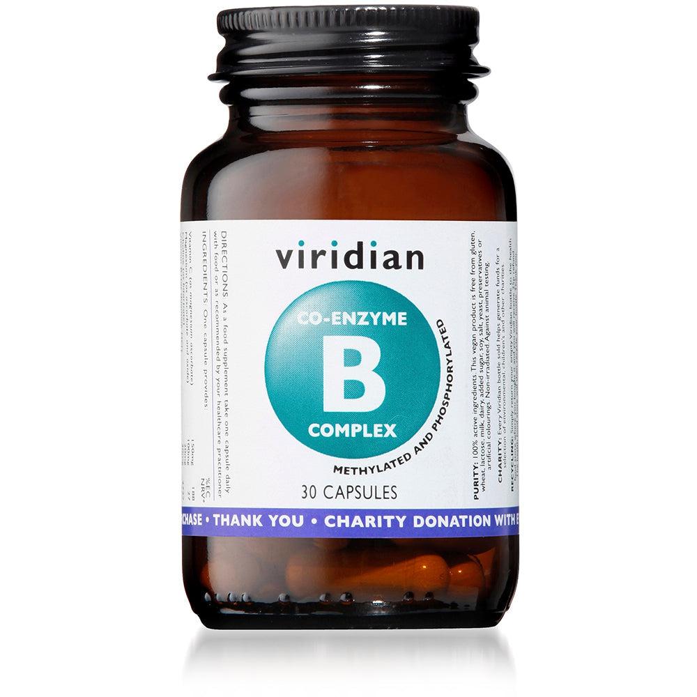 Viridian Co enzyme B Complex 30 Veg Caps- Lillys Pharmacy and Health Store