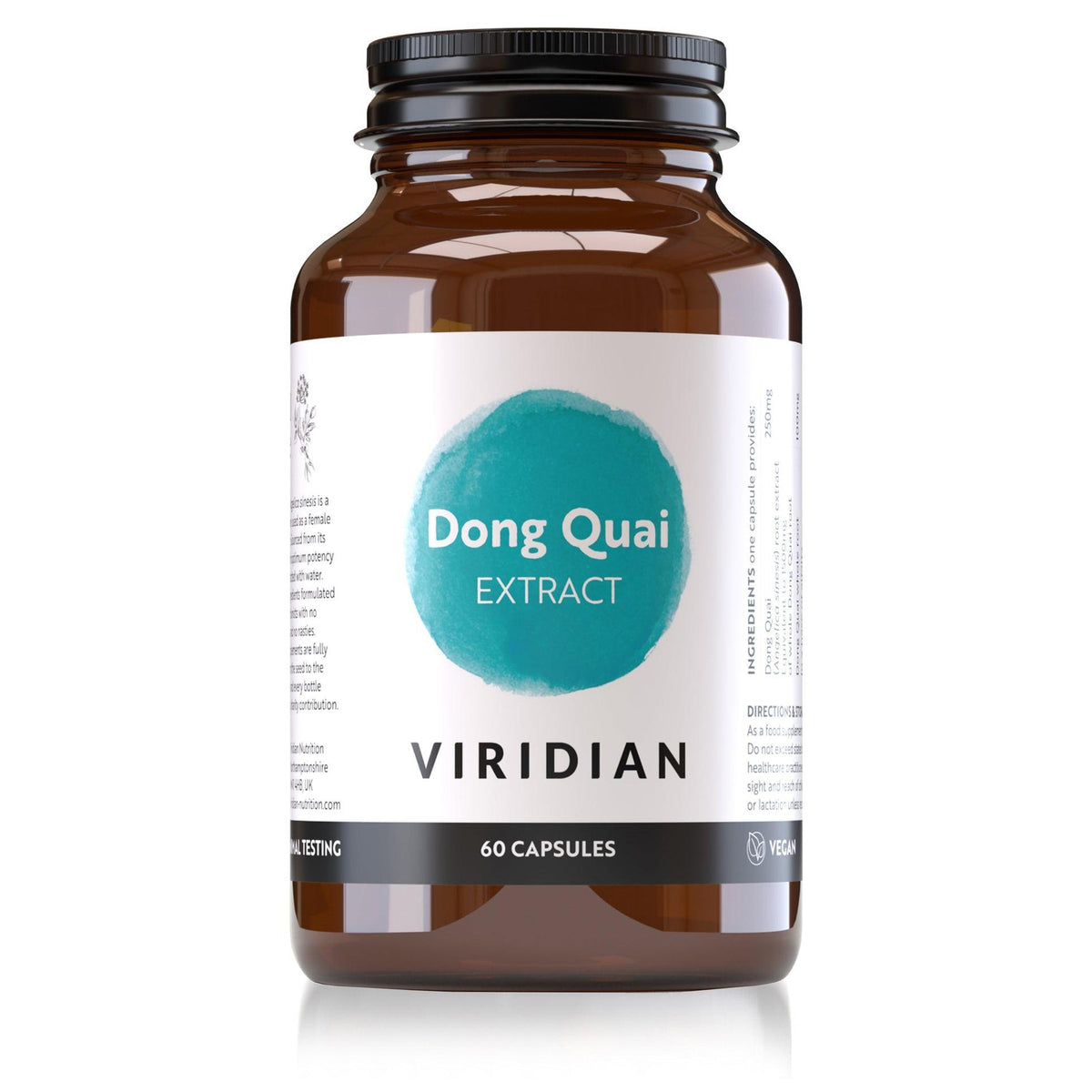 Viridian Dong Quai extract 60 Veg Caps- Lillys Pharmacy and Health Store