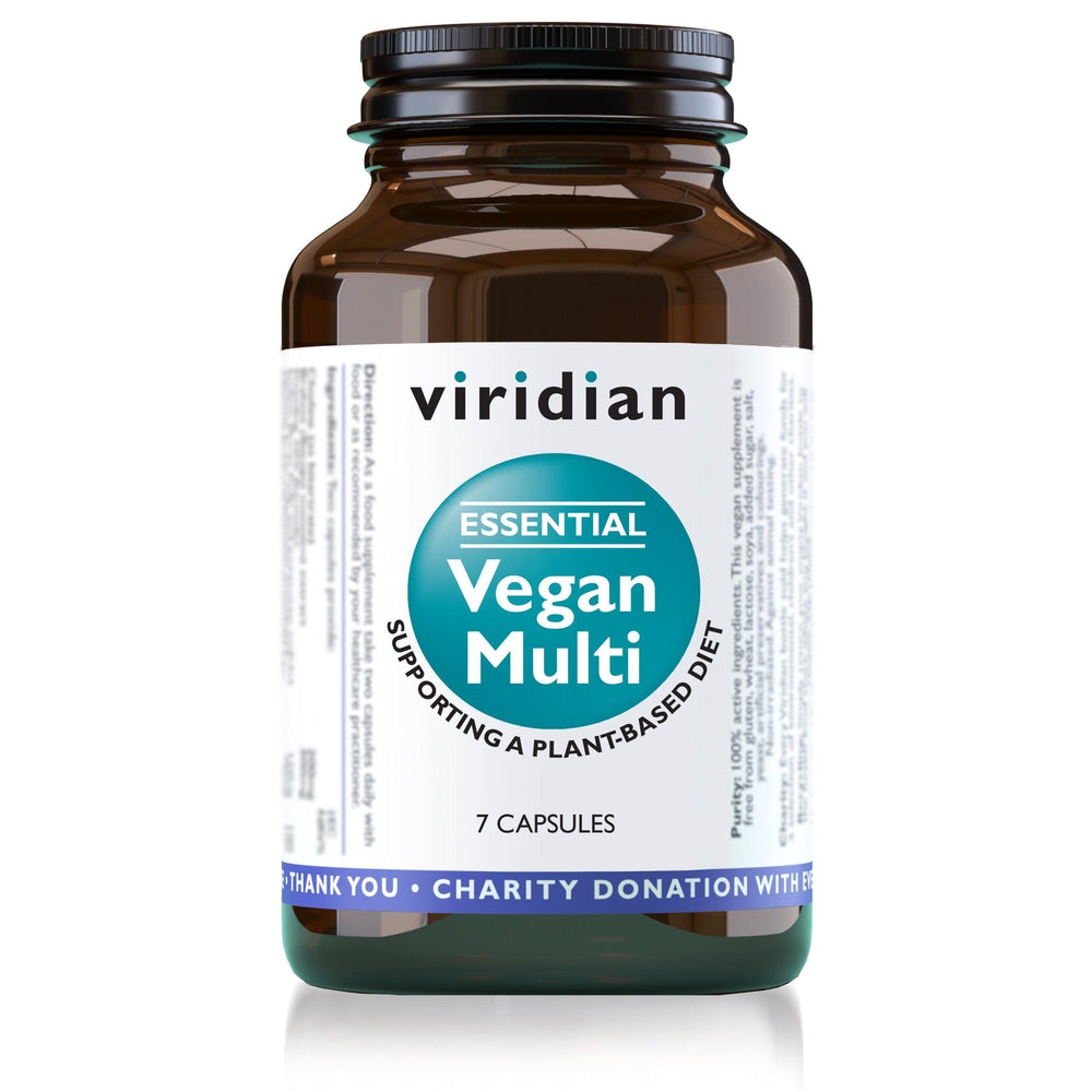Viridian Essential Vegan Multi 7 Veg Caps- Lillys Pharmacy and Health Store