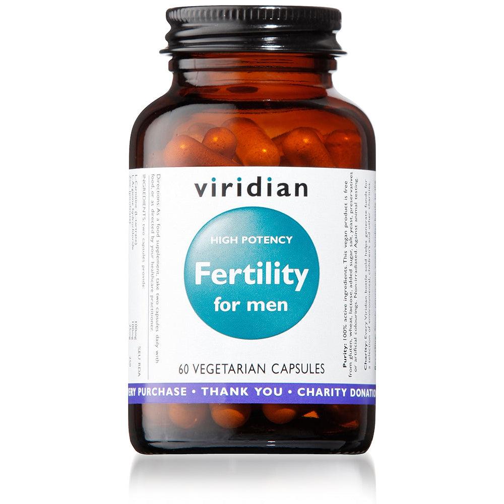 Viridian Fertility for Men (Hi Potency) 60 Veg Caps- Lillys Pharmacy and Health Store