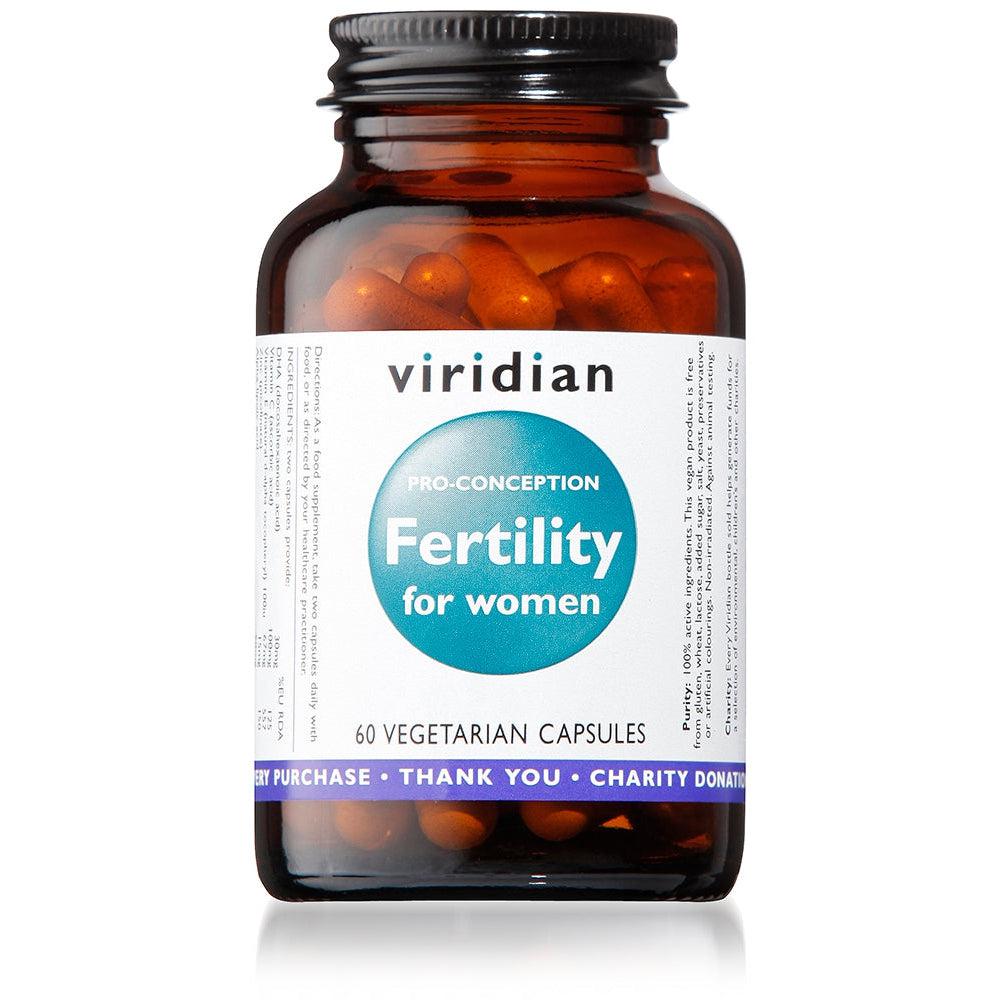 Viridian Fertility for Women (pro conception) 60 Veg Caps- Lillys Pharmacy and Health Store