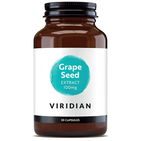 Viridian Grape Seed Extract 100mg 30 Veg Caps- Lillys Pharmacy and Health Store