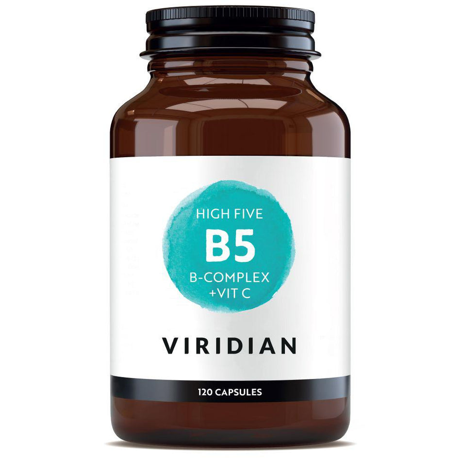Viridian HIGH FIVE B Complex w/ Mag Ascorbate 120 Veg Caps- Lillys Pharmacy and Health Store