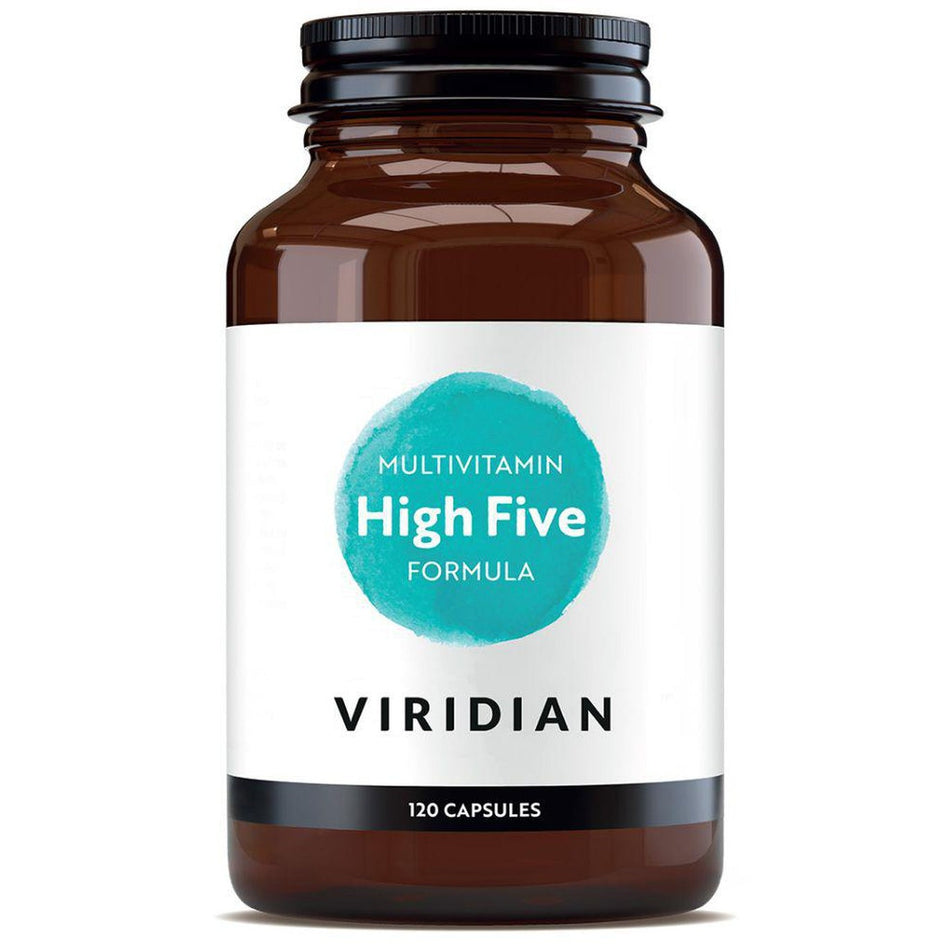 Viridian HIGH FIVE Multivit & Mineral Formula 120 Veg Caps- Lillys Pharmacy and Health Store