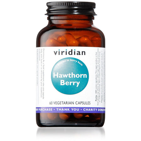Viridian Hawthorn Berry 60 Veg Caps- Lillys Pharmacy and Health Store