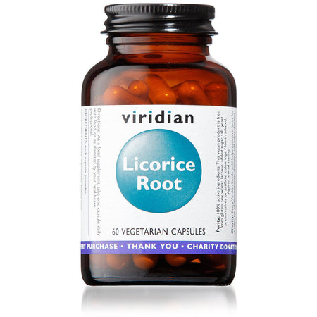 Viridian Licorice Root Extract 250mg 60 Veg Caps- Lillys Pharmacy and Health Store