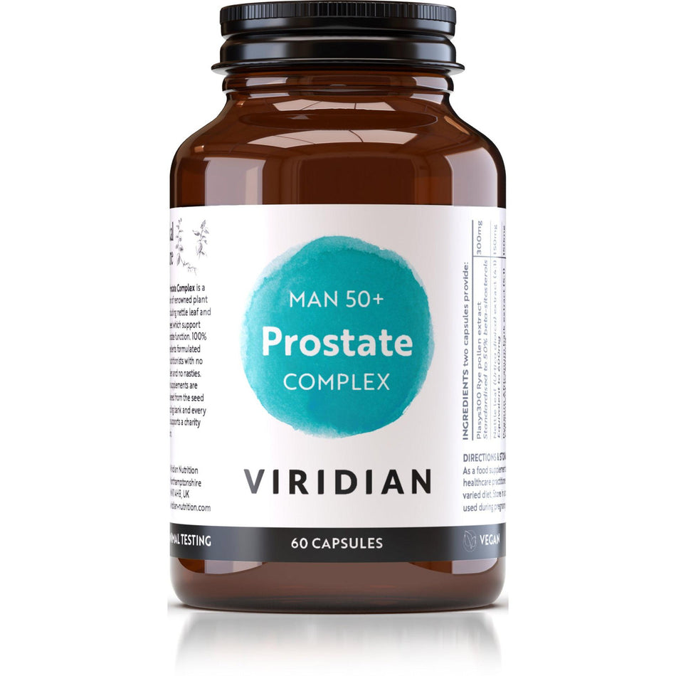 Viridian Man 50+ Prostate Complex 60 Veg Caps- Lillys Pharmacy and Health Store
