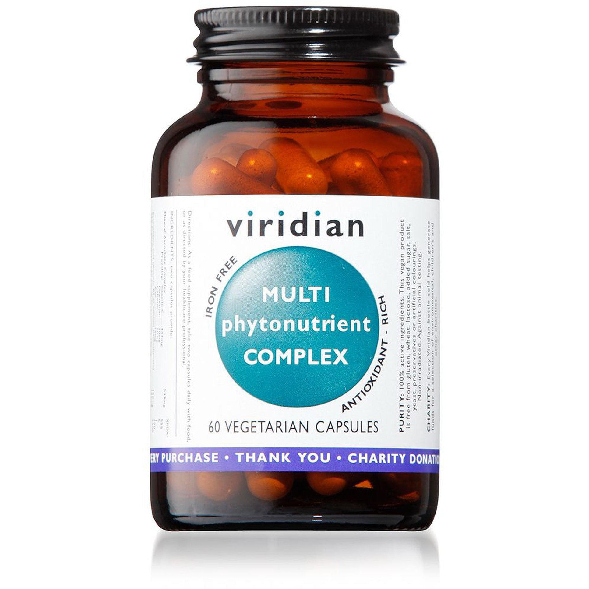 Viridian MultiPhytoNutrient 60 Veg Caps- Lillys Pharmacy and Health Store