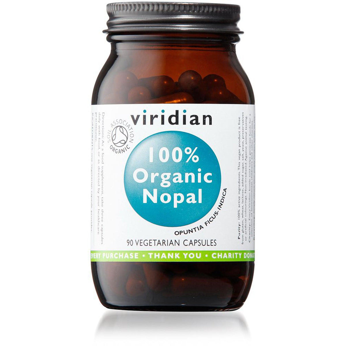 Viridian Nopal 500mg Organic 90 Veg Caps- Lillys Pharmacy and Health Store