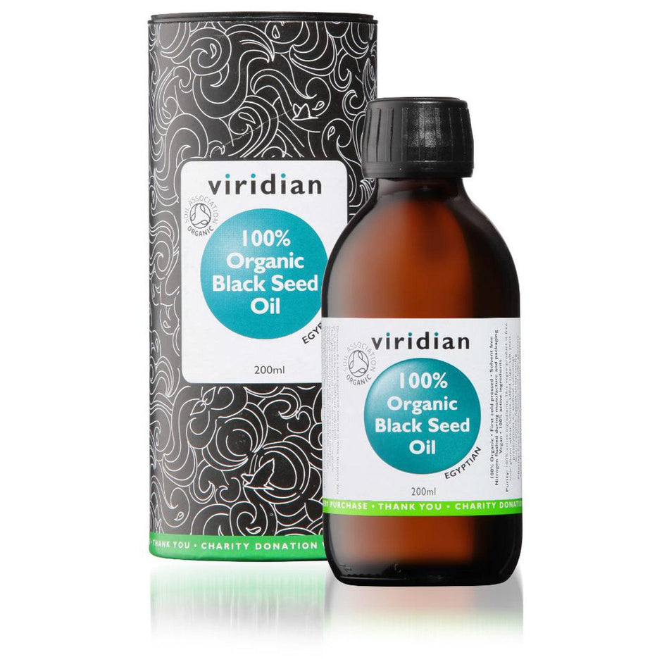 Viridian Organic Black Seed Oil 200ml- Lillys Pharmacy and Health Store