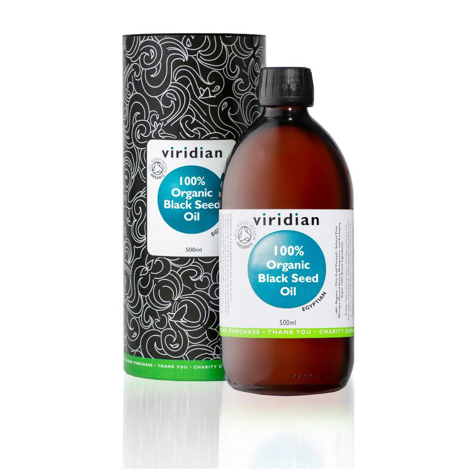 Viridian Organic Black Seed Oil 500ml- Lillys Pharmacy and Health Store