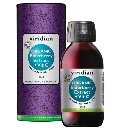 Viridian Organic Elderberry Extract 100ml- Lillys Pharmacy and Health Store