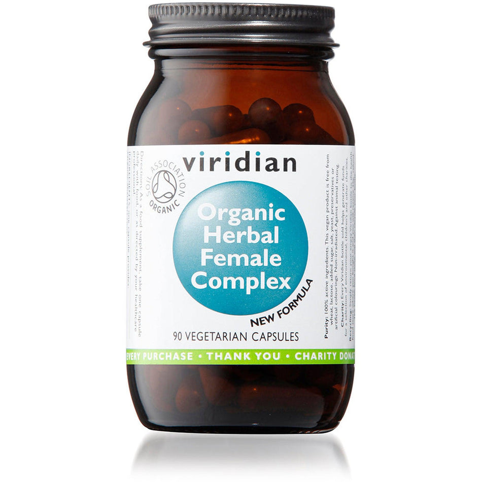 Viridian Organic Herbal Female Complex 90 Veg Caps- Lillys Pharmacy and Health Store