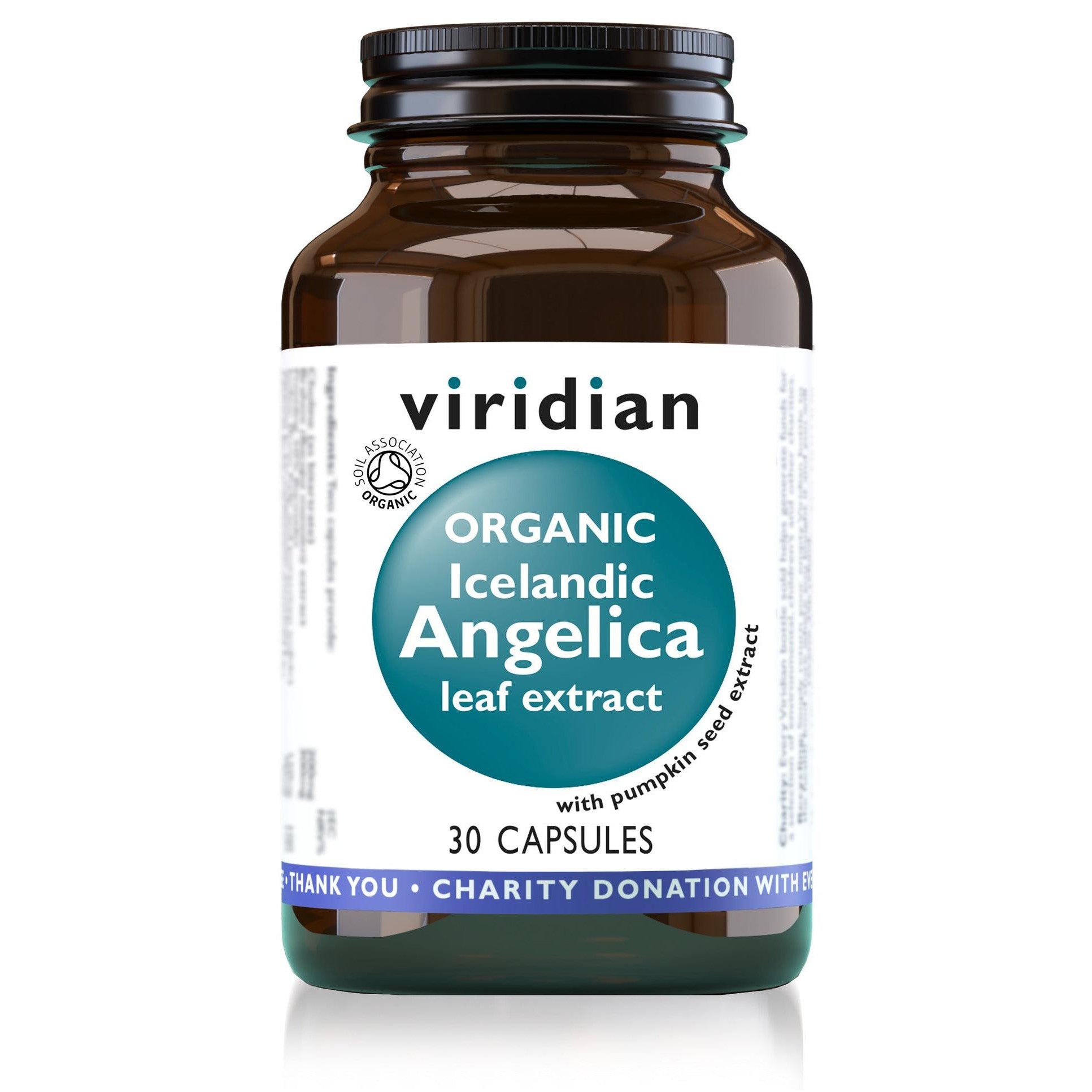 Viridian Organic Icelandic Angelica Extract 30 Veg Caps- Lillys Pharmacy and Health Store