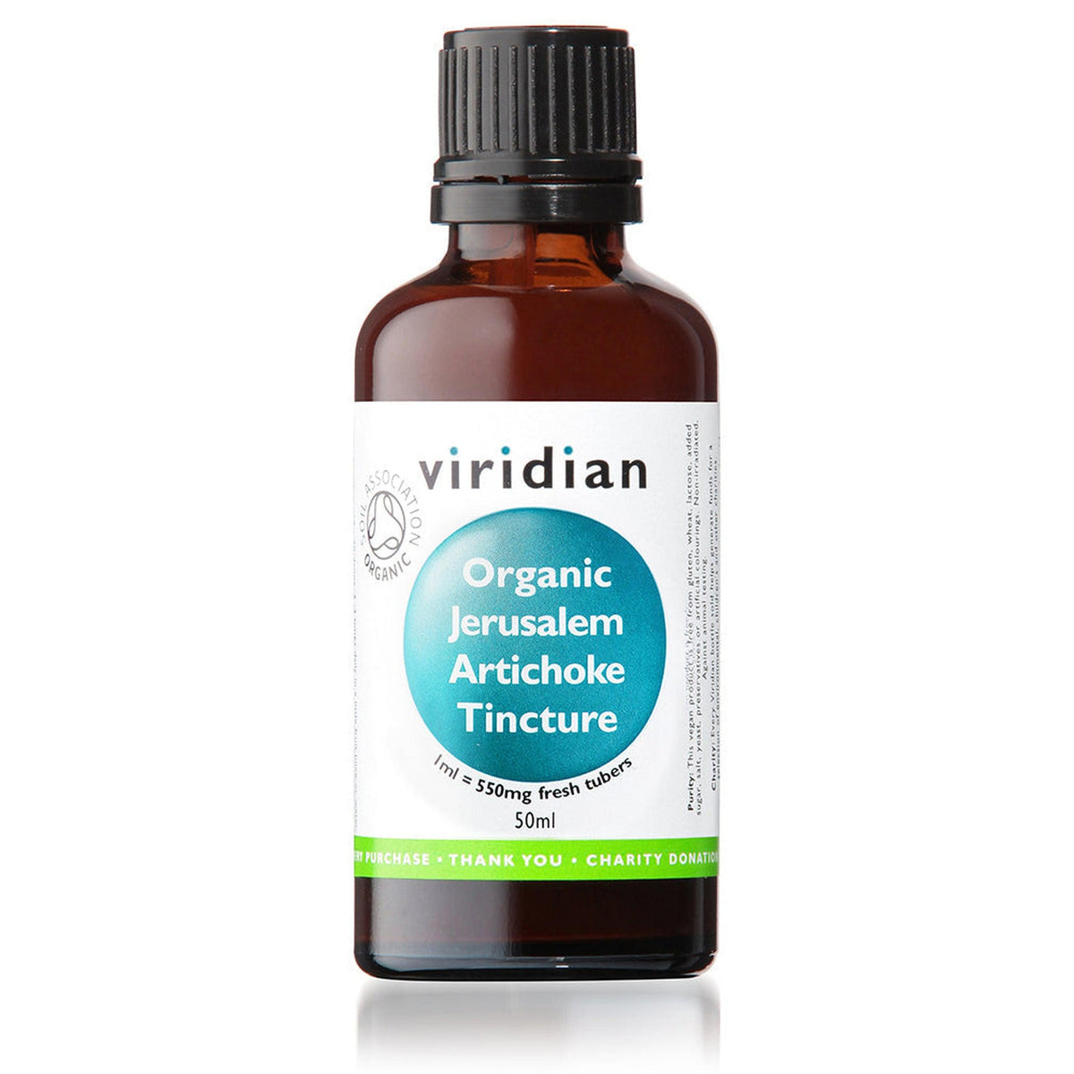 Viridian Organic Jerusalem Artichoke Tincture 50ml- Lillys Pharmacy and Health Store