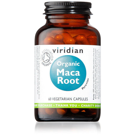 Viridian Organic Maca 500mg 60 Veg Caps- Lillys Pharmacy and Health Store