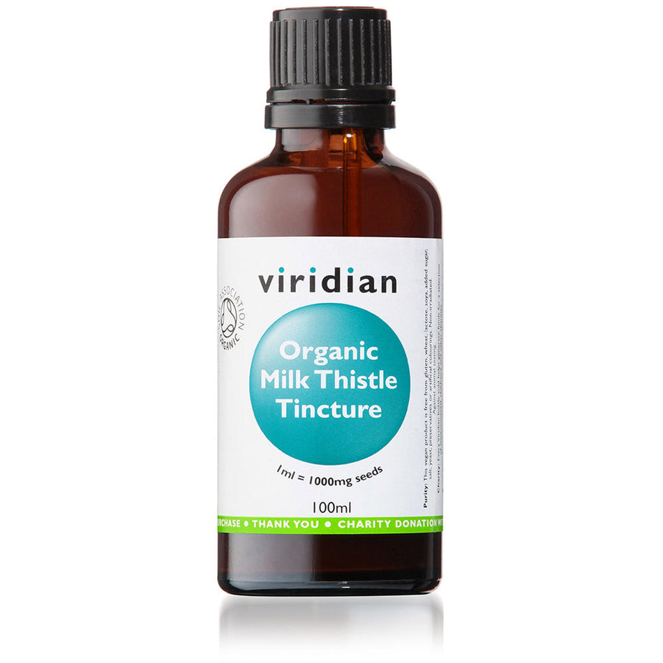 Viridian Organic Milk Thistle Tincture 100ml- Lillys Pharmacy and Health Store