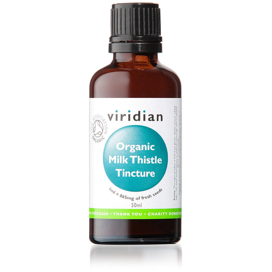 Viridian Organic Milk Thistle Tincture 50ml- Lillys Pharmacy and Health Store