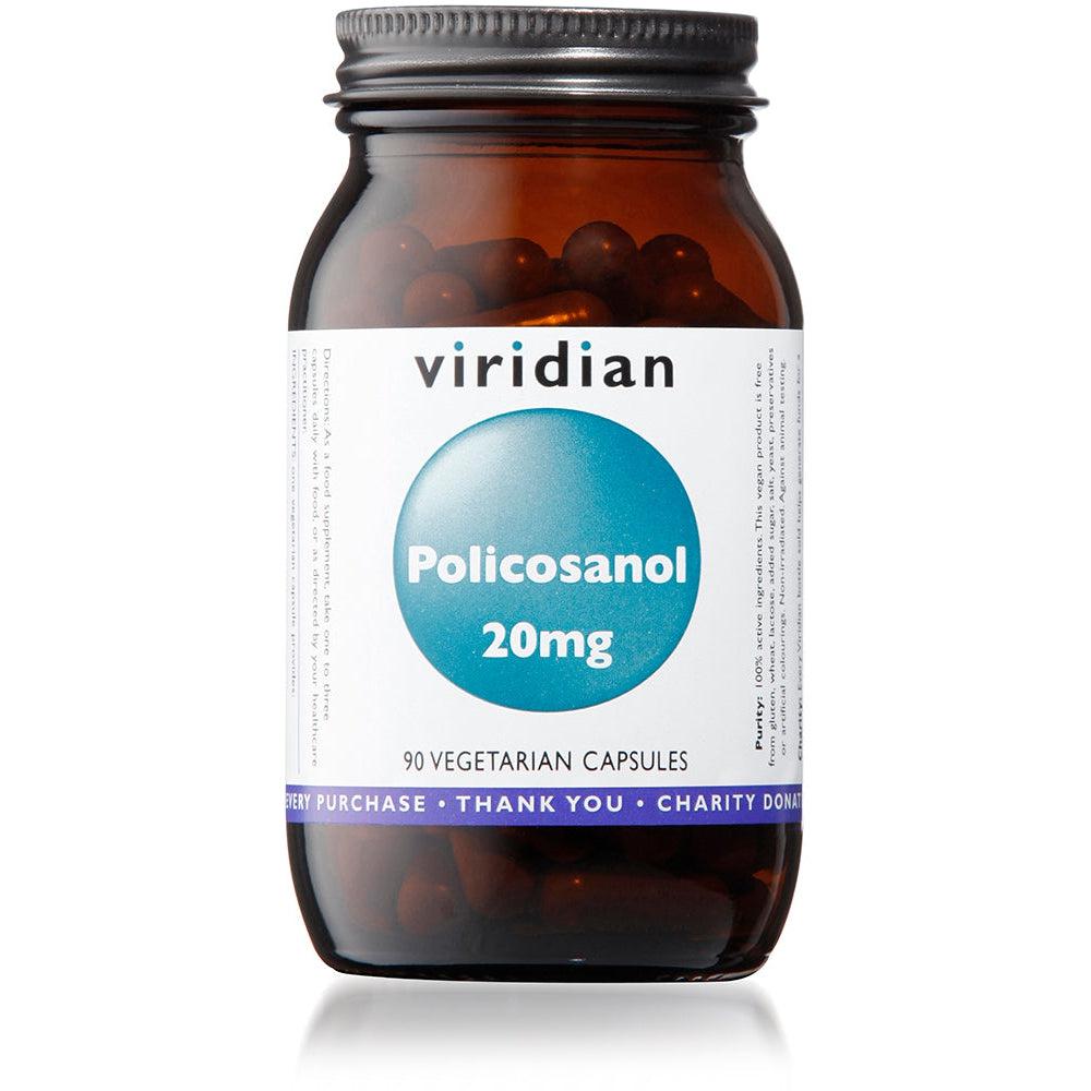 Viridian Policosanol 20mg 90 Veg Caps- Lillys Pharmacy and Health Store