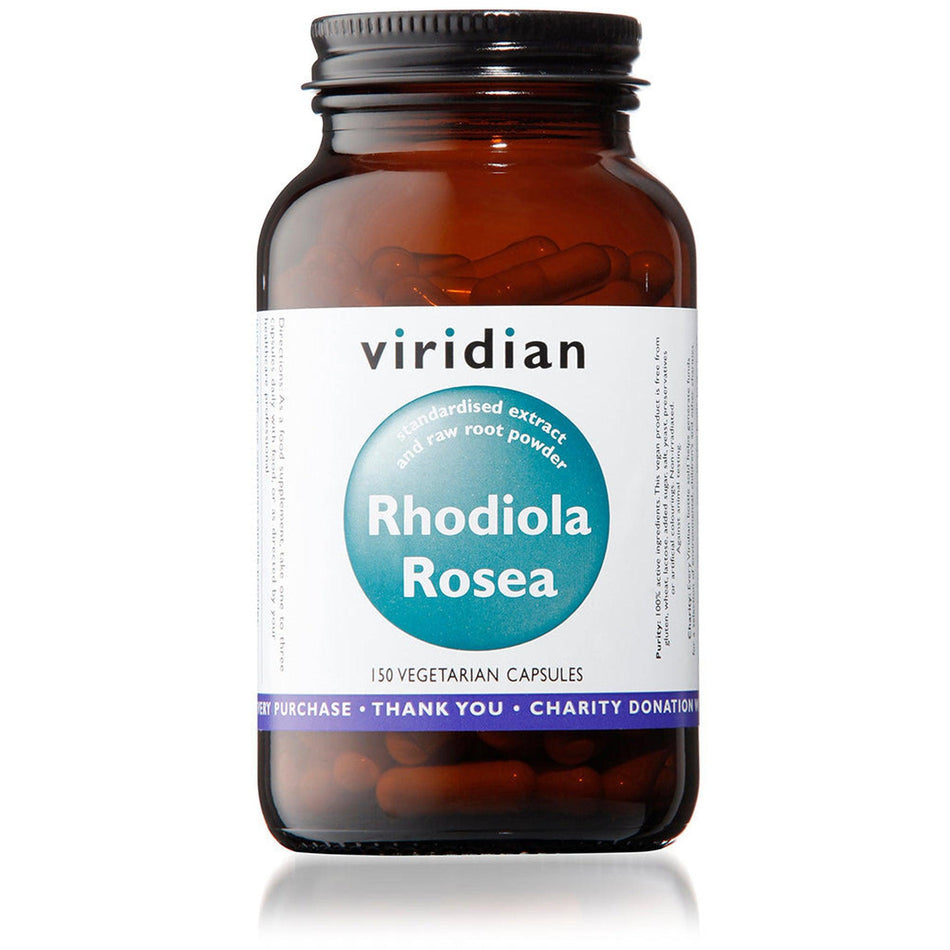 Viridian Rhodiola Rosea Root Extract 150 Veg Caps- Lillys Pharmacy and Health Store