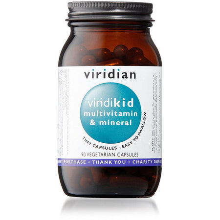 Viridian ViridiKid Multivitamin & Mineral Mini 90 Veg Caps- Lillys Pharmacy and Health Store