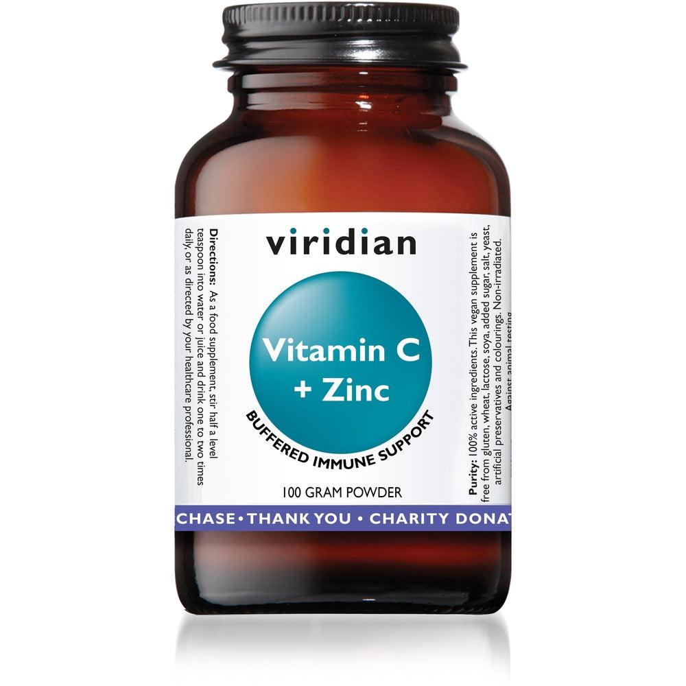 Viridian Vitamin C and Zinc Powder 100g- Lillys Pharmacy and Health Store