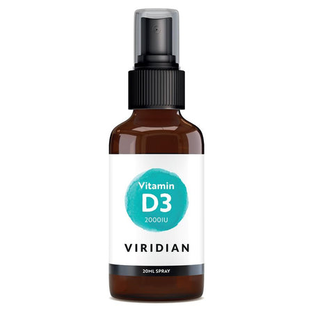 Viridian Vitamin D3 2000IU 20ml spray- Lillys Pharmacy and Health Store