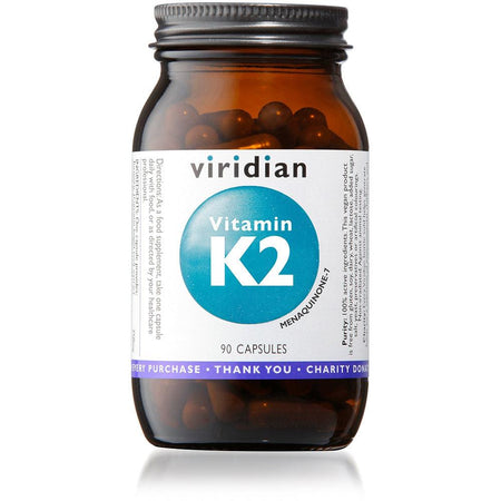 Viridian Vitamin K2 50ug 90 Veg Caps- Lillys Pharmacy and Health Store