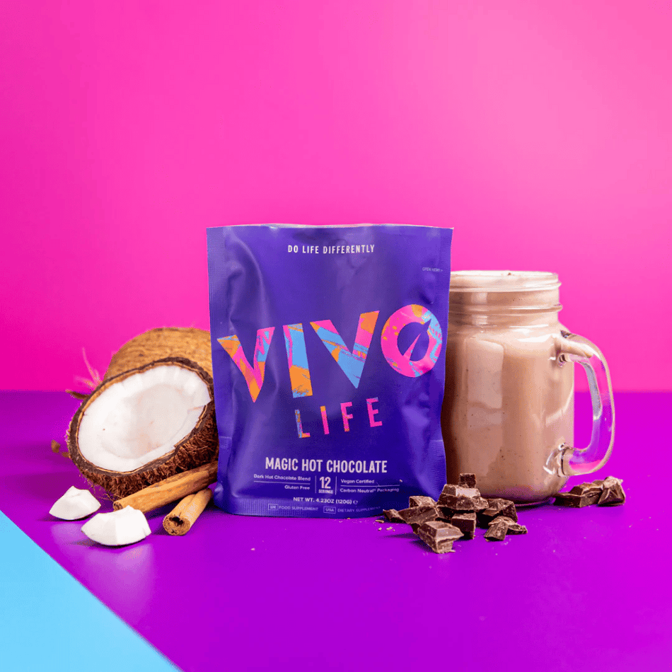 Vivo Life Magic Raw Hot Chocolate with Reishi Mushroom & Ashwagandha 120g- Lillys Pharmacy and Health Store