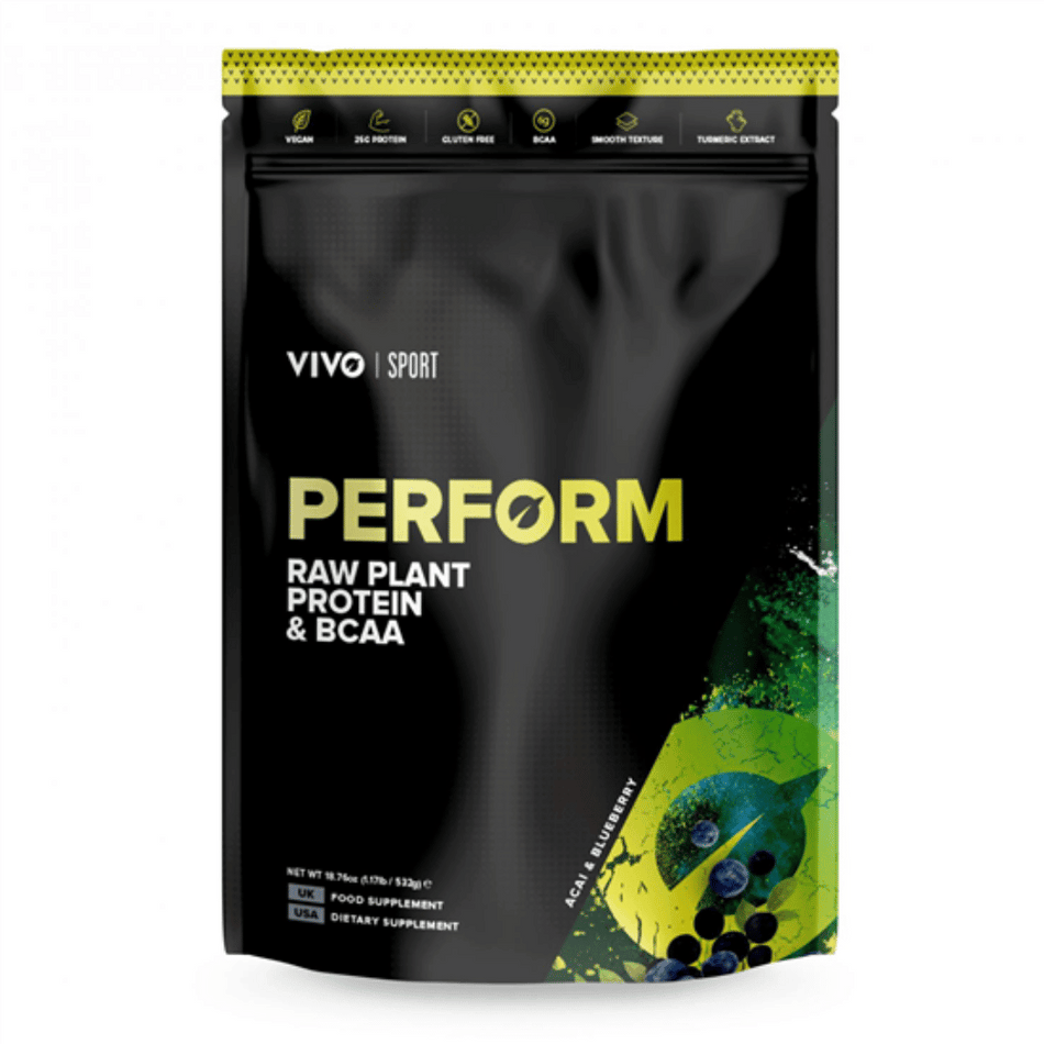 Vivo Life Perform Raw Plant Protein & BCAA Acai & Blueberry 532g- Lillys Pharmacy and Health Store