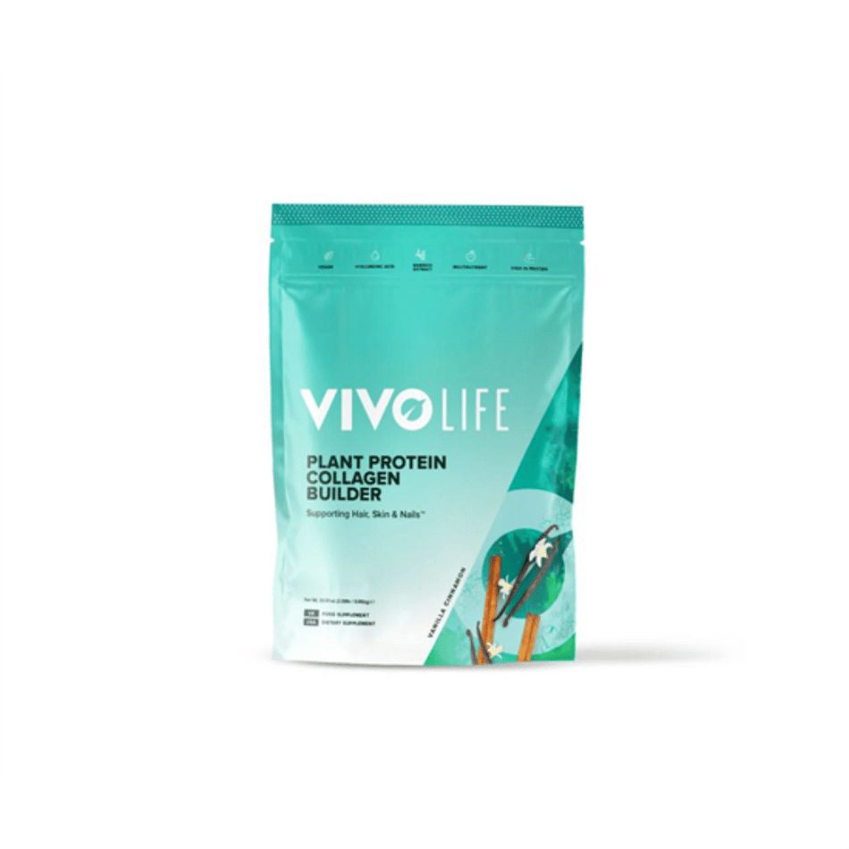 Vivo Life Plant Protein Collagen Builder Vanilla Cinnamon 900g- Lillys Pharmacy and Health Store