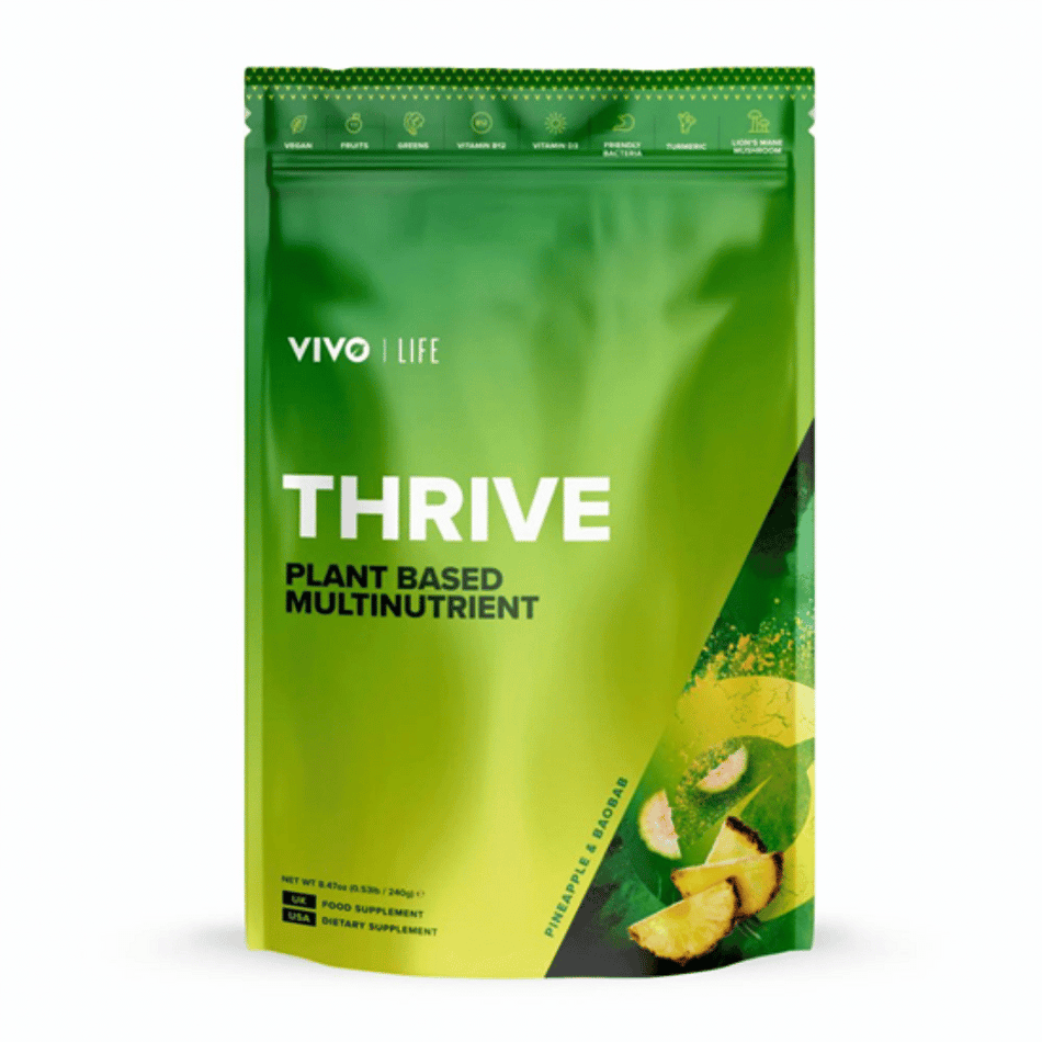 Vivo Life Thrive Plant Based Multinutrient Pineapple & Baobab 240g- Lillys Pharmacy and Health Store