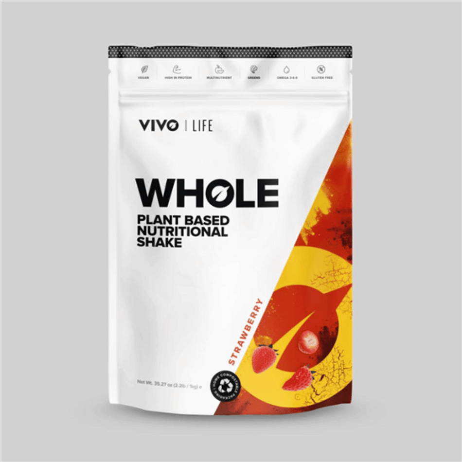 Vivo Life Whole Plant Based Nutritional Shake Strawberry 1kg- Lillys Pharmacy and Health Store