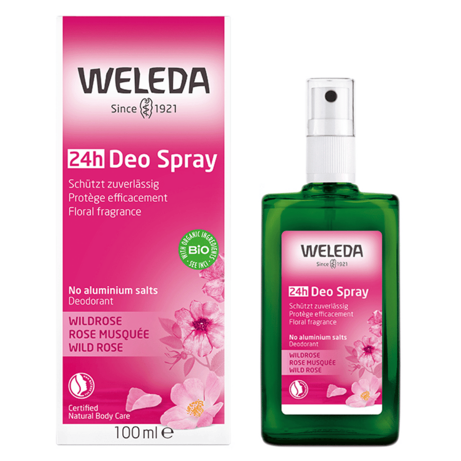 Weleda Floral Fresh Deo Spray Deodorant Wild Rose 100ml- Lillys Pharmacy and Health Store