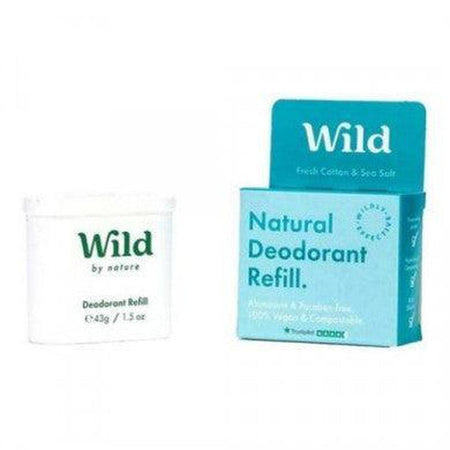 Wild Fresh Cotton Sea Salt Natural Deodorant Refill 43g