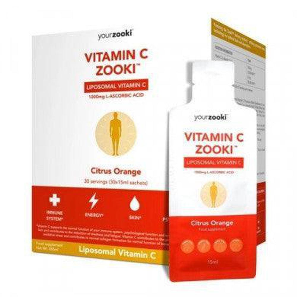 Yourzooki Liposomal Vitamin C 1000mg 15ml X 30 Sachets